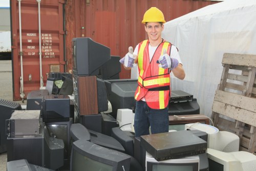 Professional office clearance team at work in Yiewsley